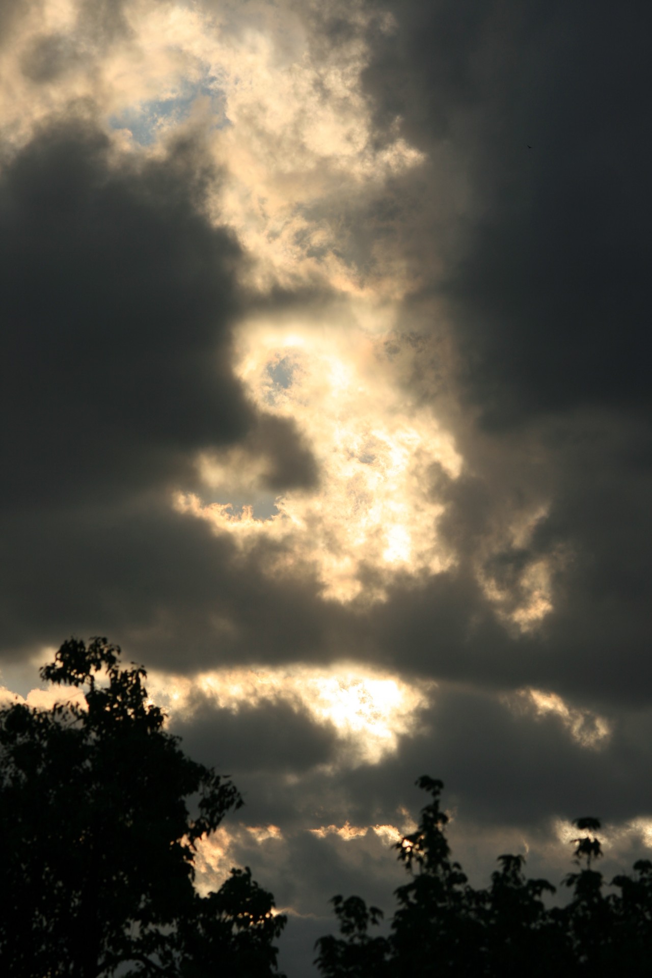 clouds massed tall free photo