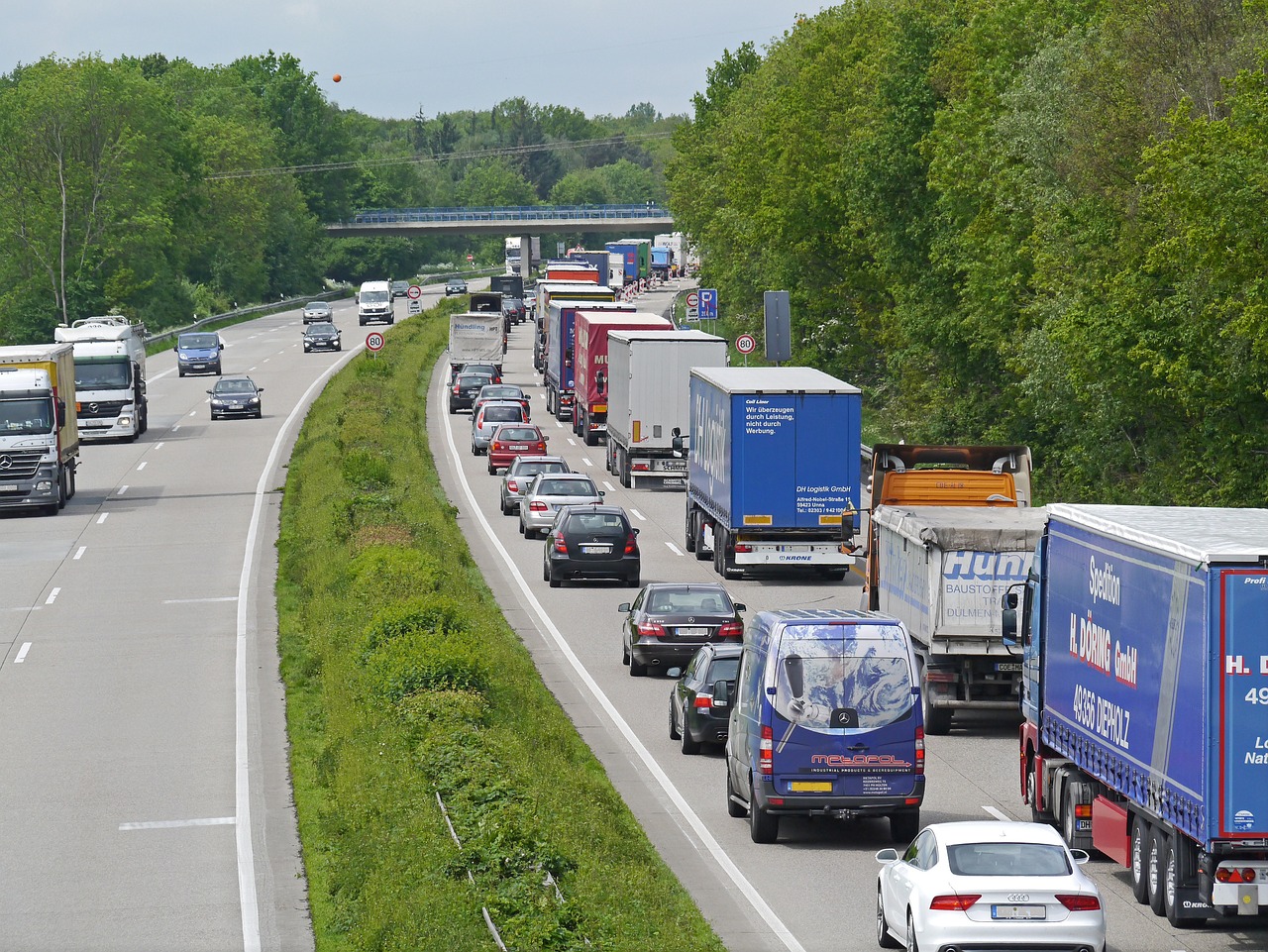 highway jam baustelle jam free photo