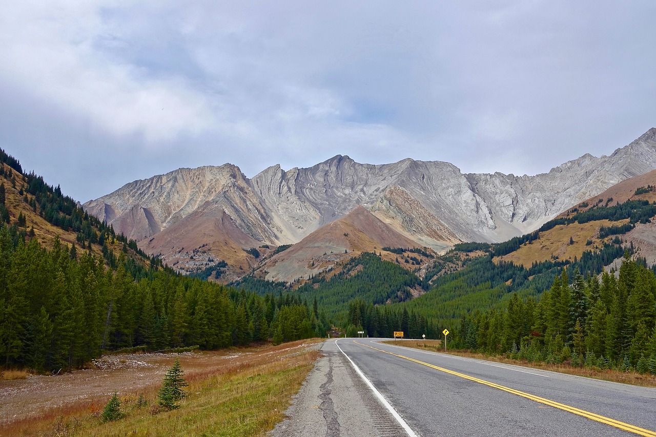 highway perspective landscape free photo