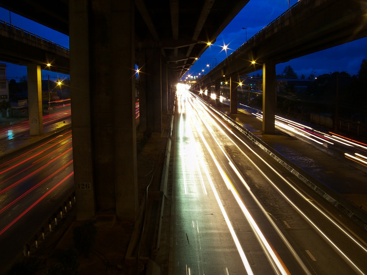 highway night thailand free photo