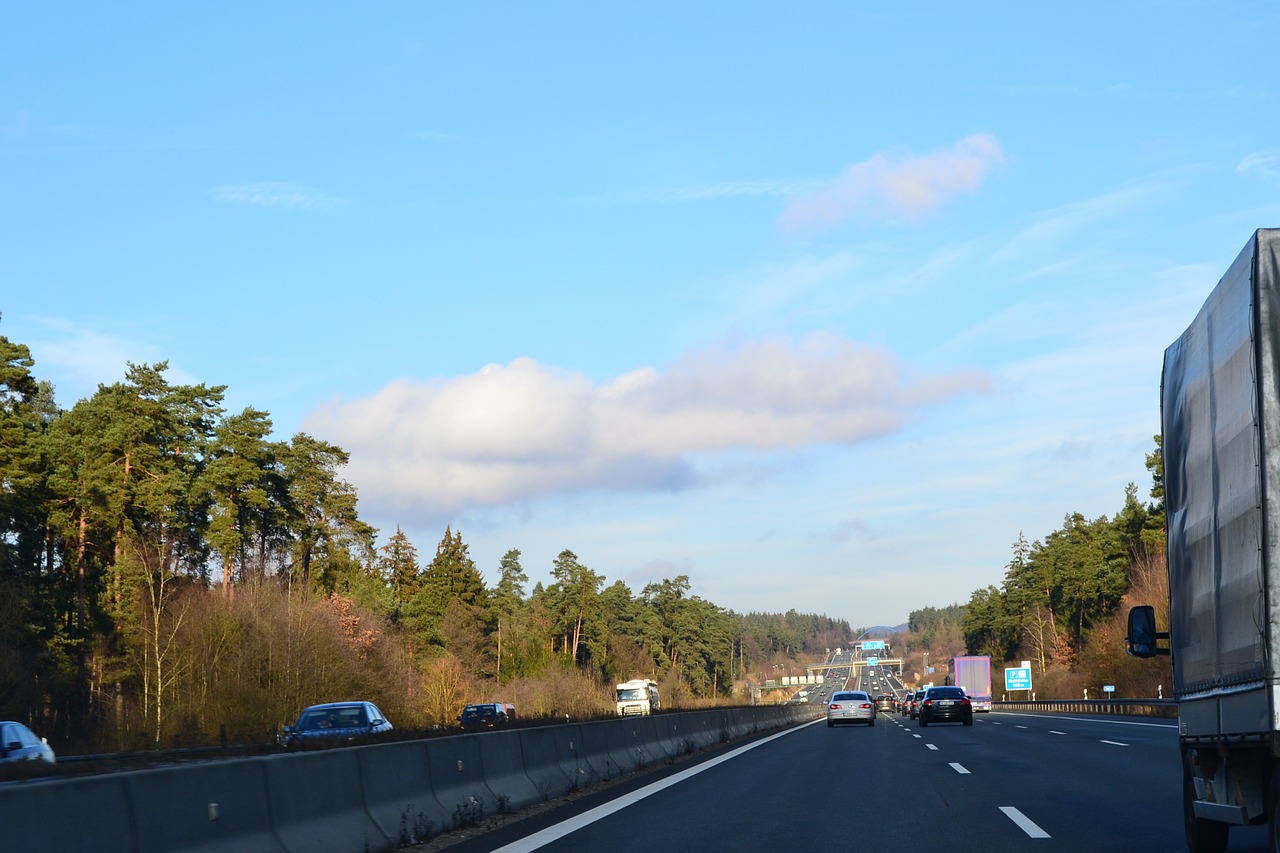 highway overtaking fast lane free photo