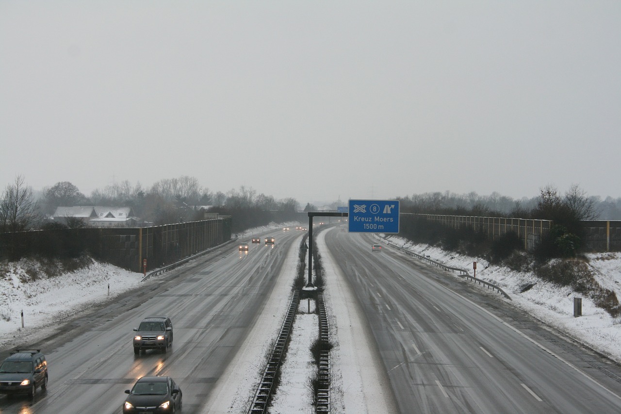 highway winter cold free photo