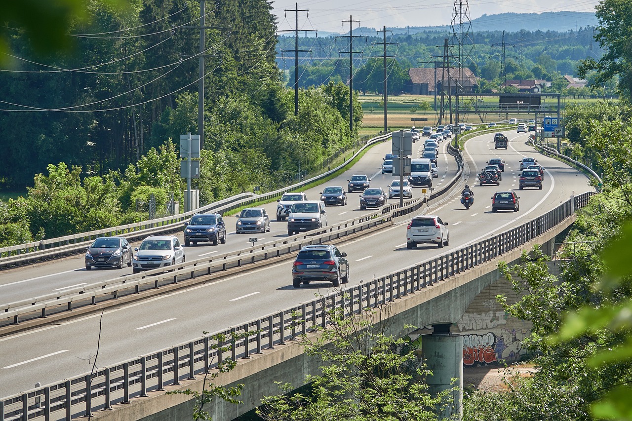 highway  traffic  bridge free photo