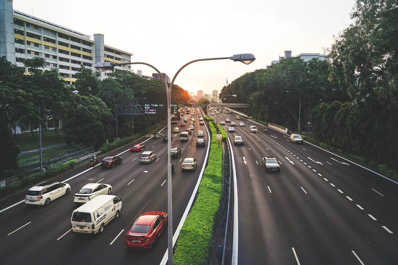 highway  traffic  singapore free photo