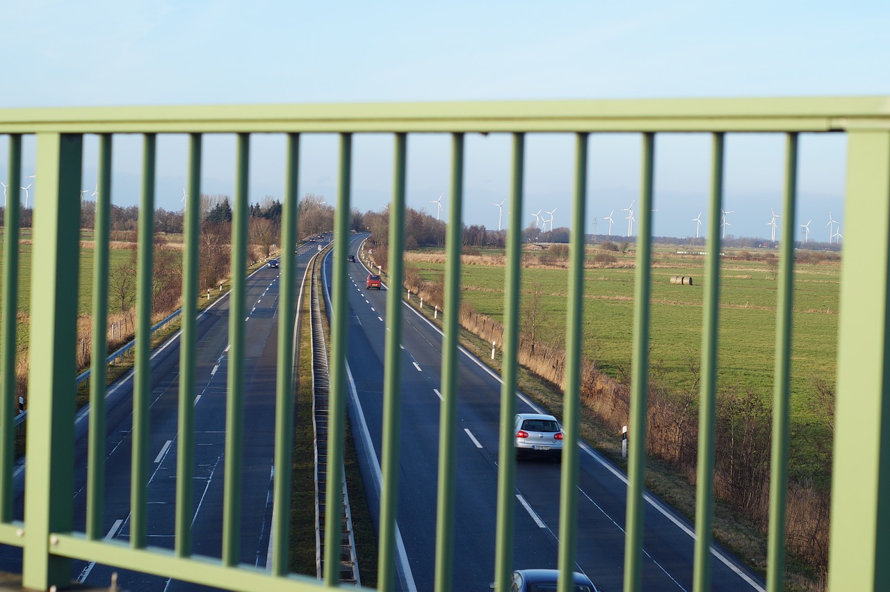 highway bridge railing autos free photo