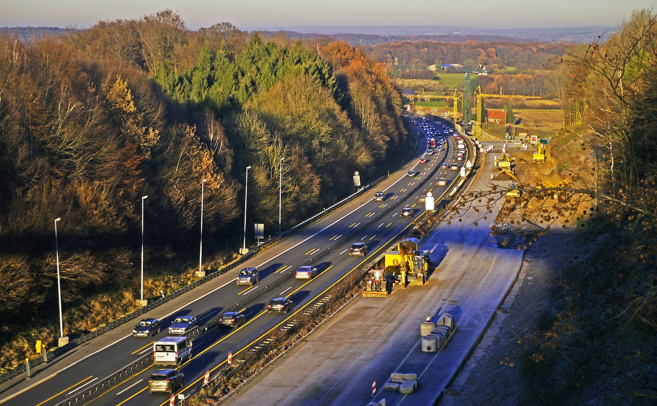 highway construction site teutoburg forest nick free photo