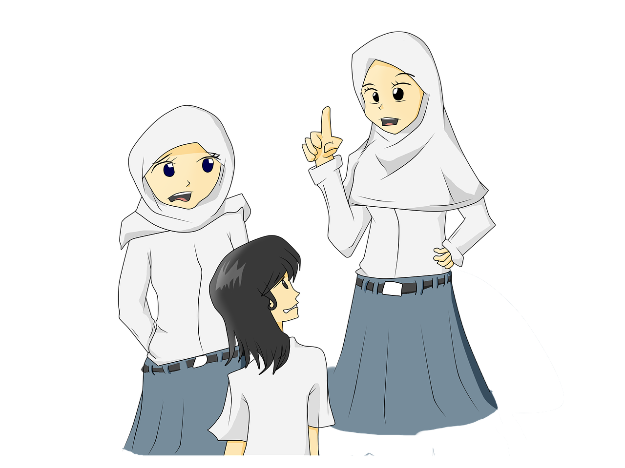 hijab girl school free photo