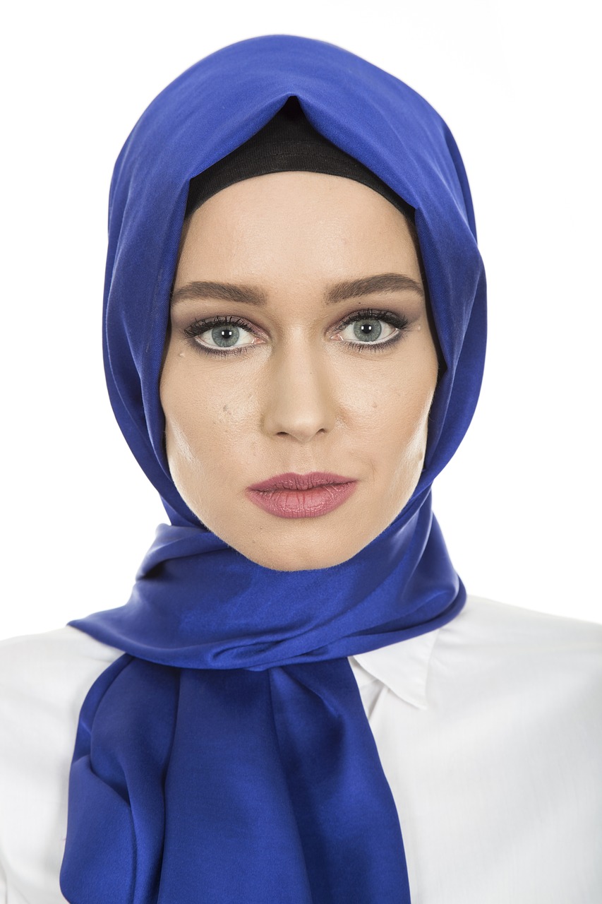 hijab head cover hair free photo