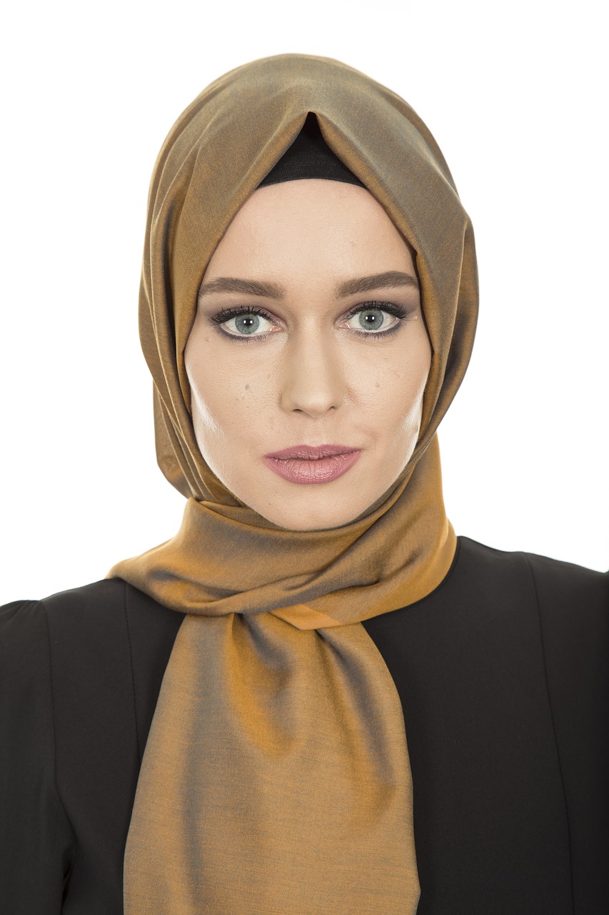 hijab head cover hair free photo