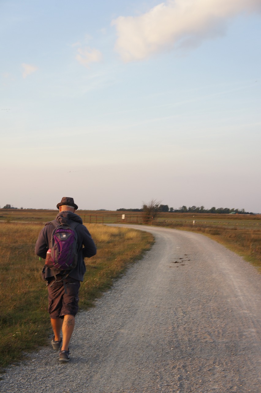 hike clouds seewinkel free photo