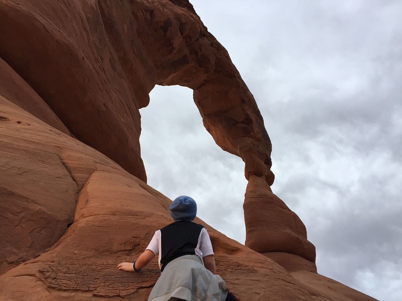 hiking moab utah free photo