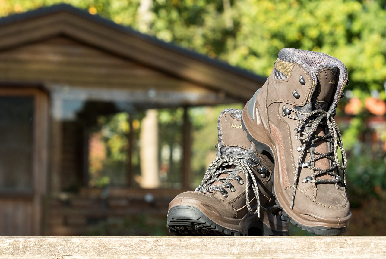 hiking shoes make a pilgrimage free photo