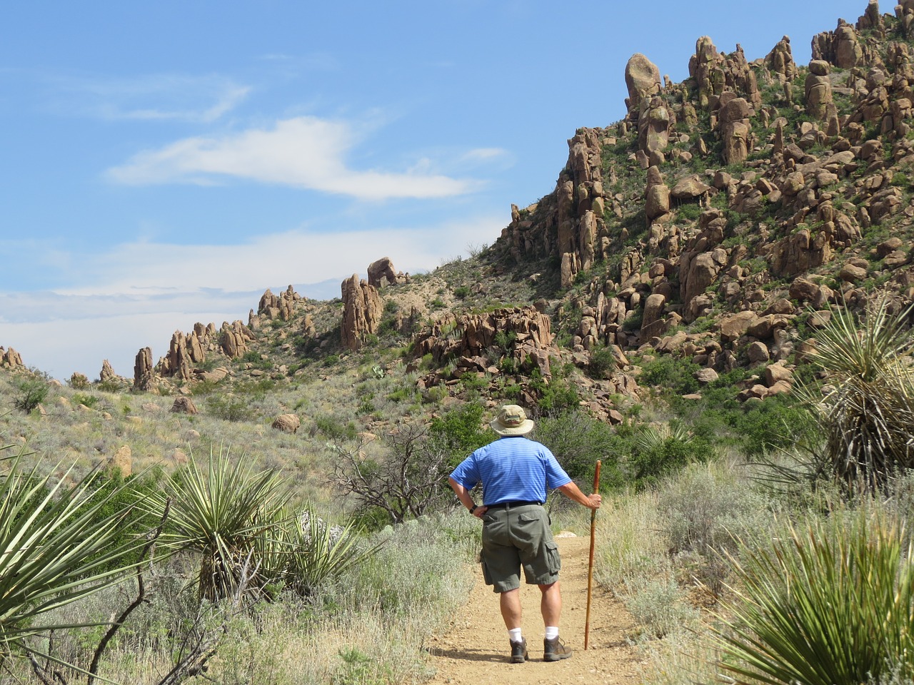 hiking desert wilderness free photo