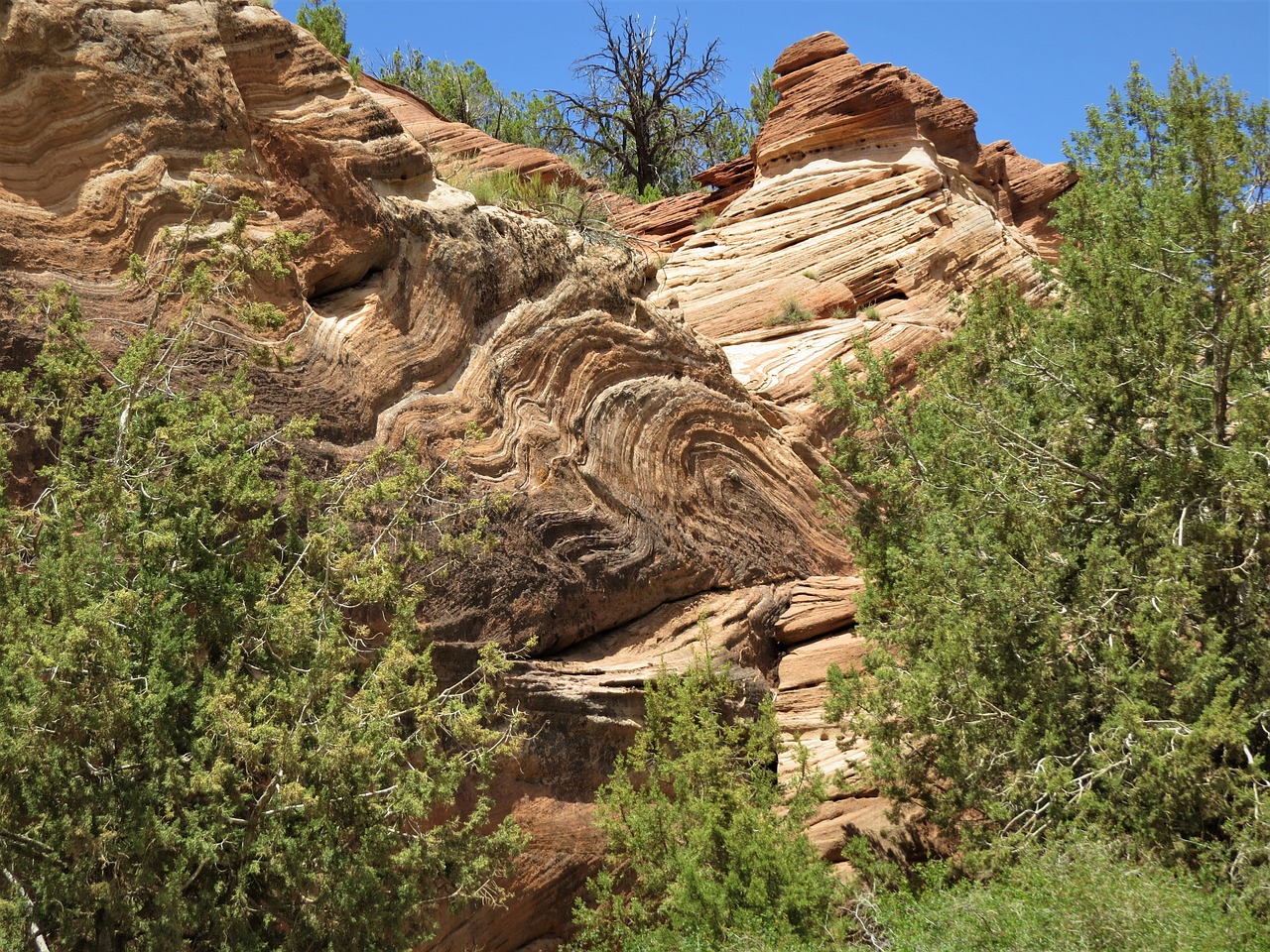 hiking geology rock strata free photo