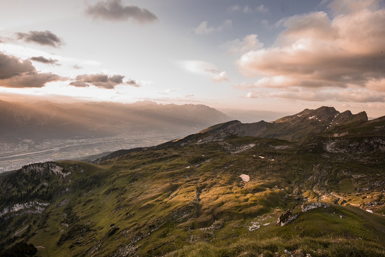 hiking light mountains free photo