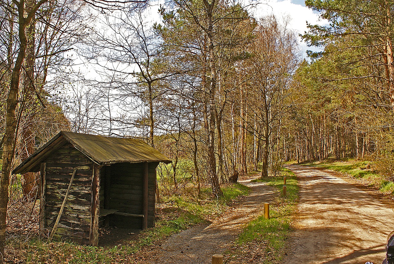hiking away hut free photo