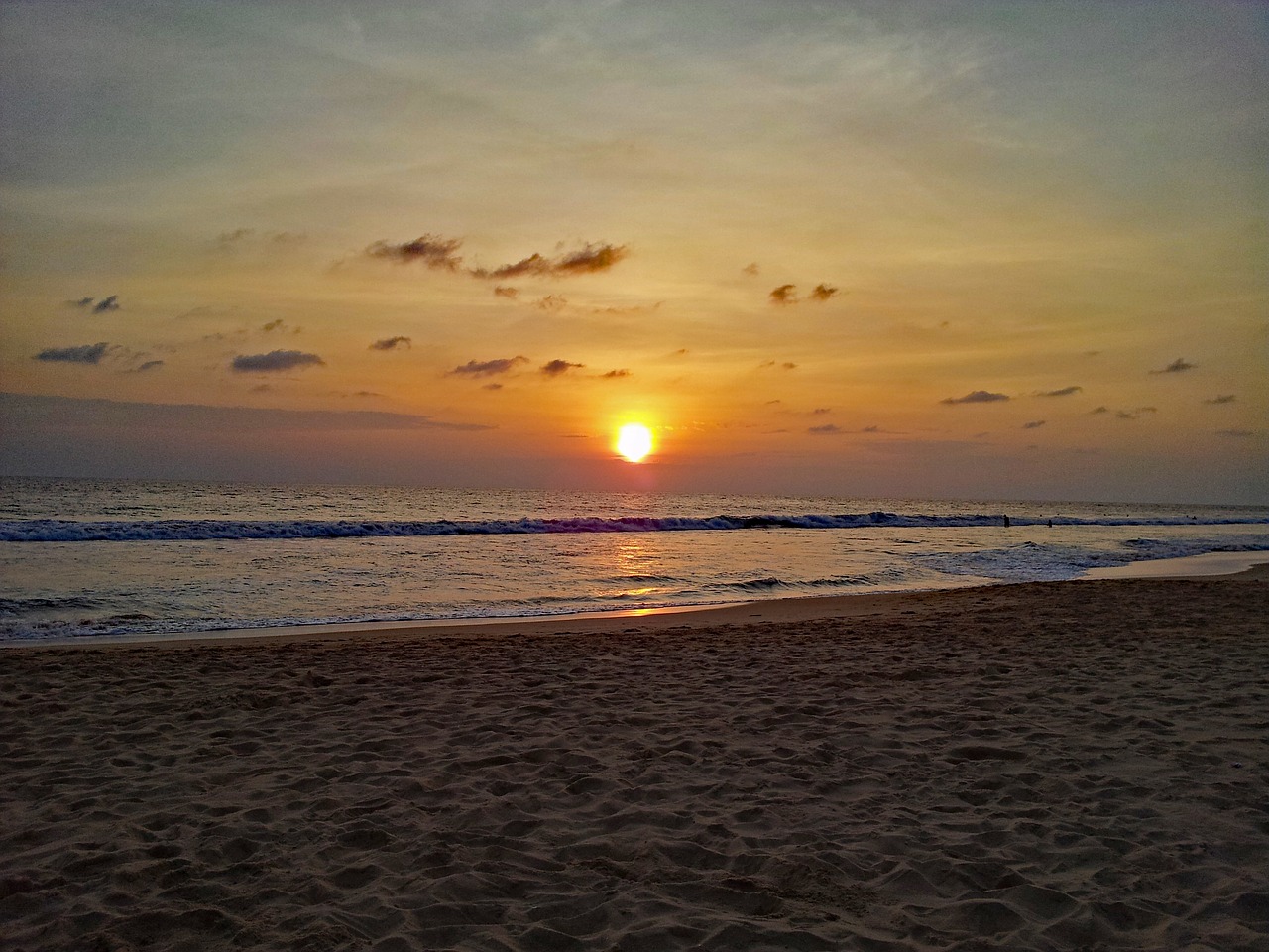 hikkaduwa sri lanka sunset free photo
