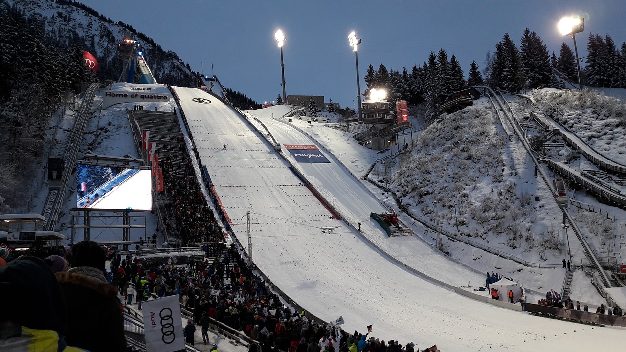 hill  ski jump  ski sport free photo