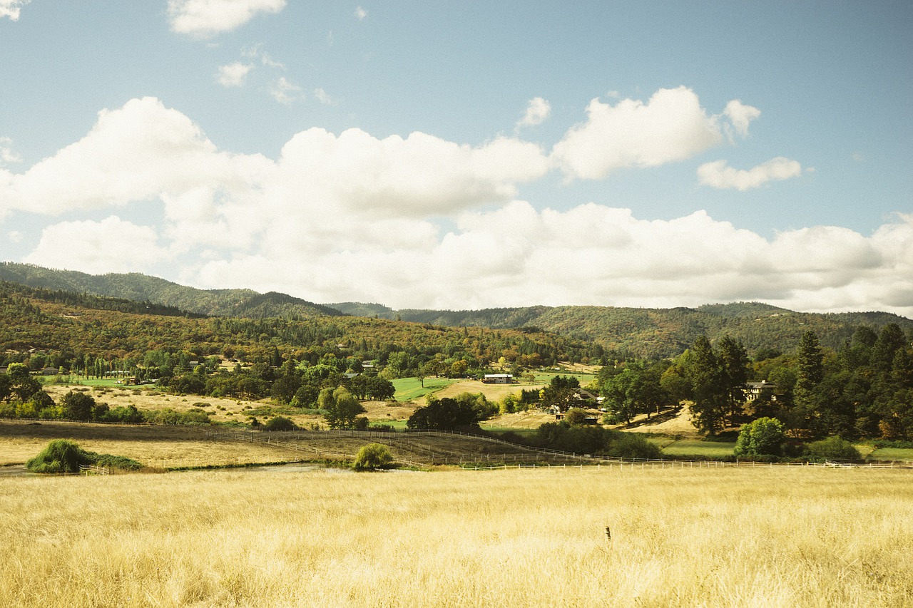 hills pasture mountains free photo