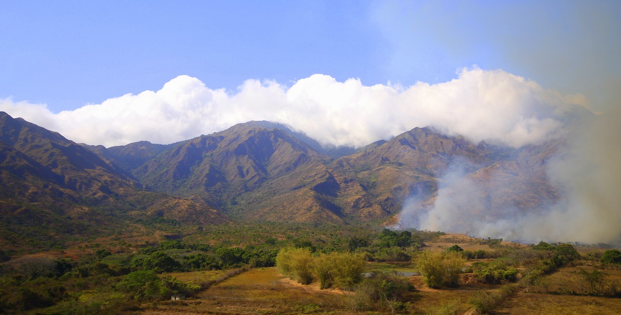 hills mountains clouds free photo