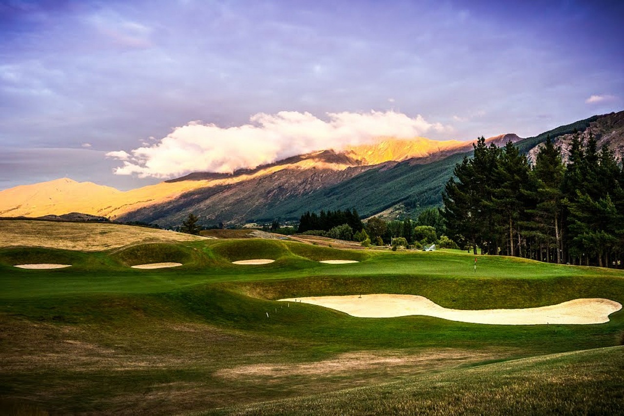 hills golf course new zealand arrowtown free photo