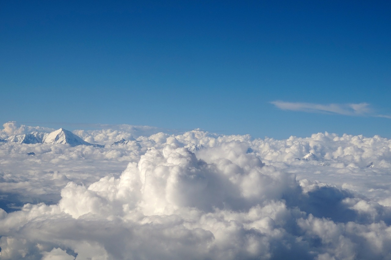 himalaya bird-eye view landscape free photo