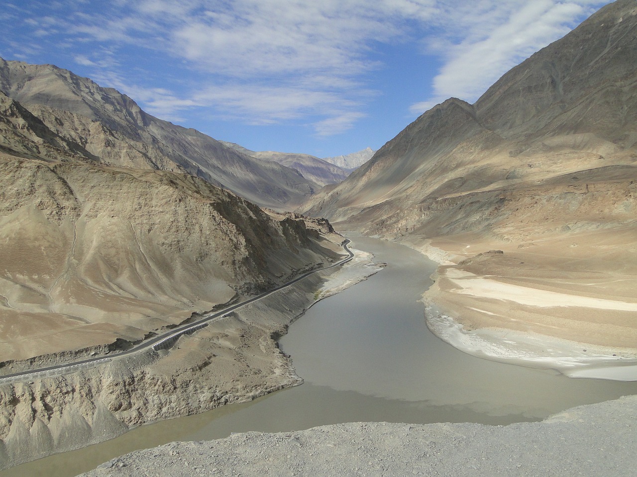 himalaya ladakh indus river free photo