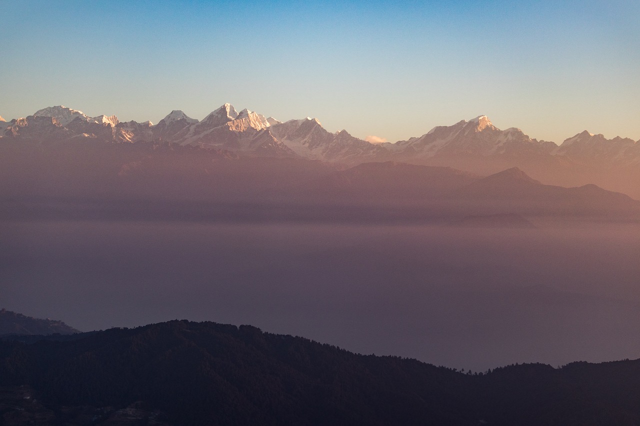 himalayas  sunrise  nepal free photo