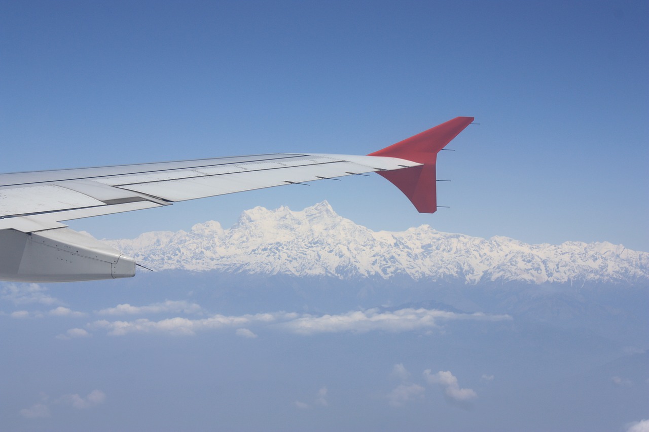 himalayas aerial mountains free photo