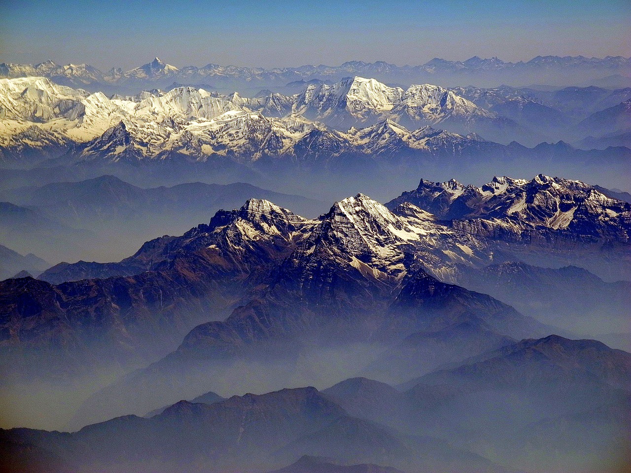 himalayas mountains landscape free photo