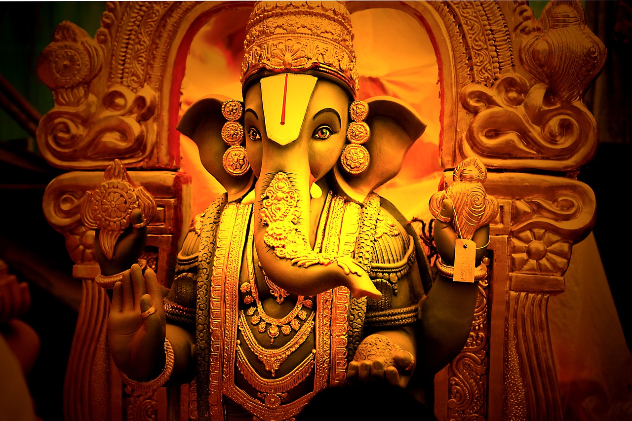 hindu god  ganesah  elephant free photo