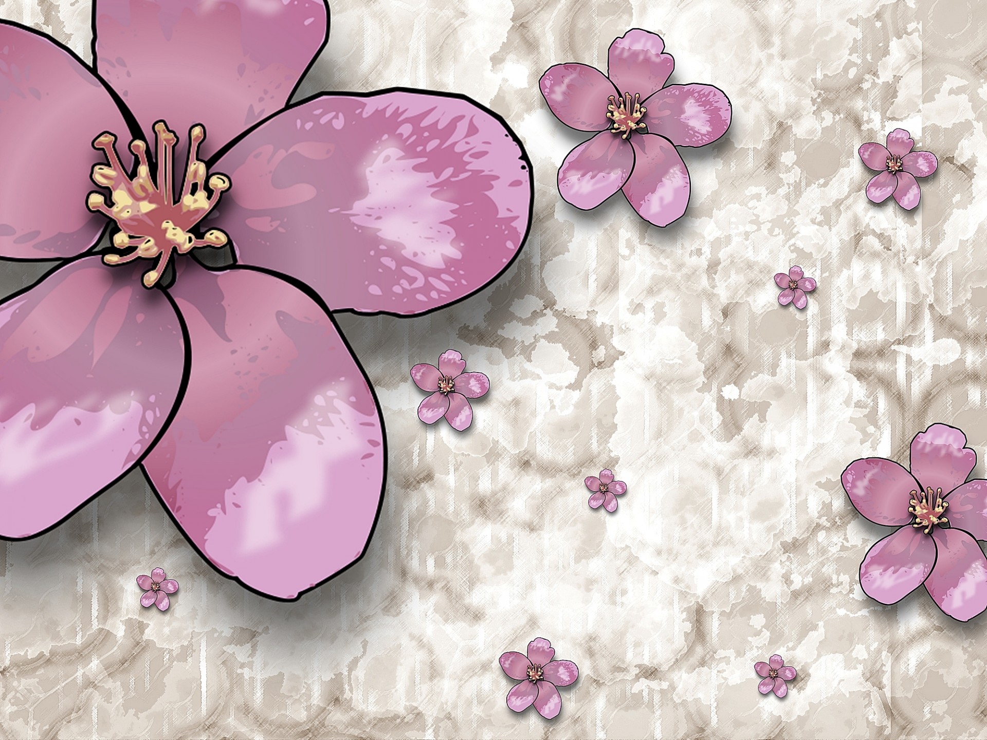 background flowers card free photo