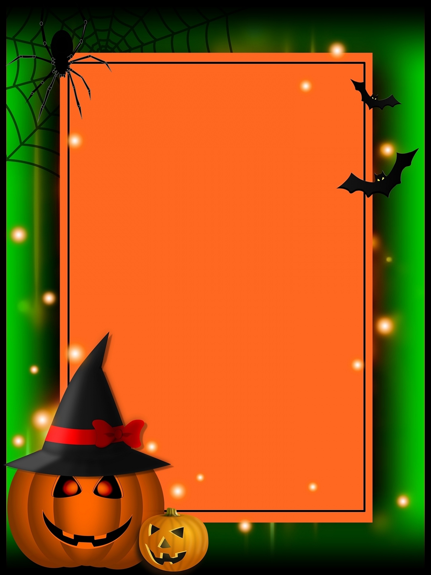 background halloween frame free photo