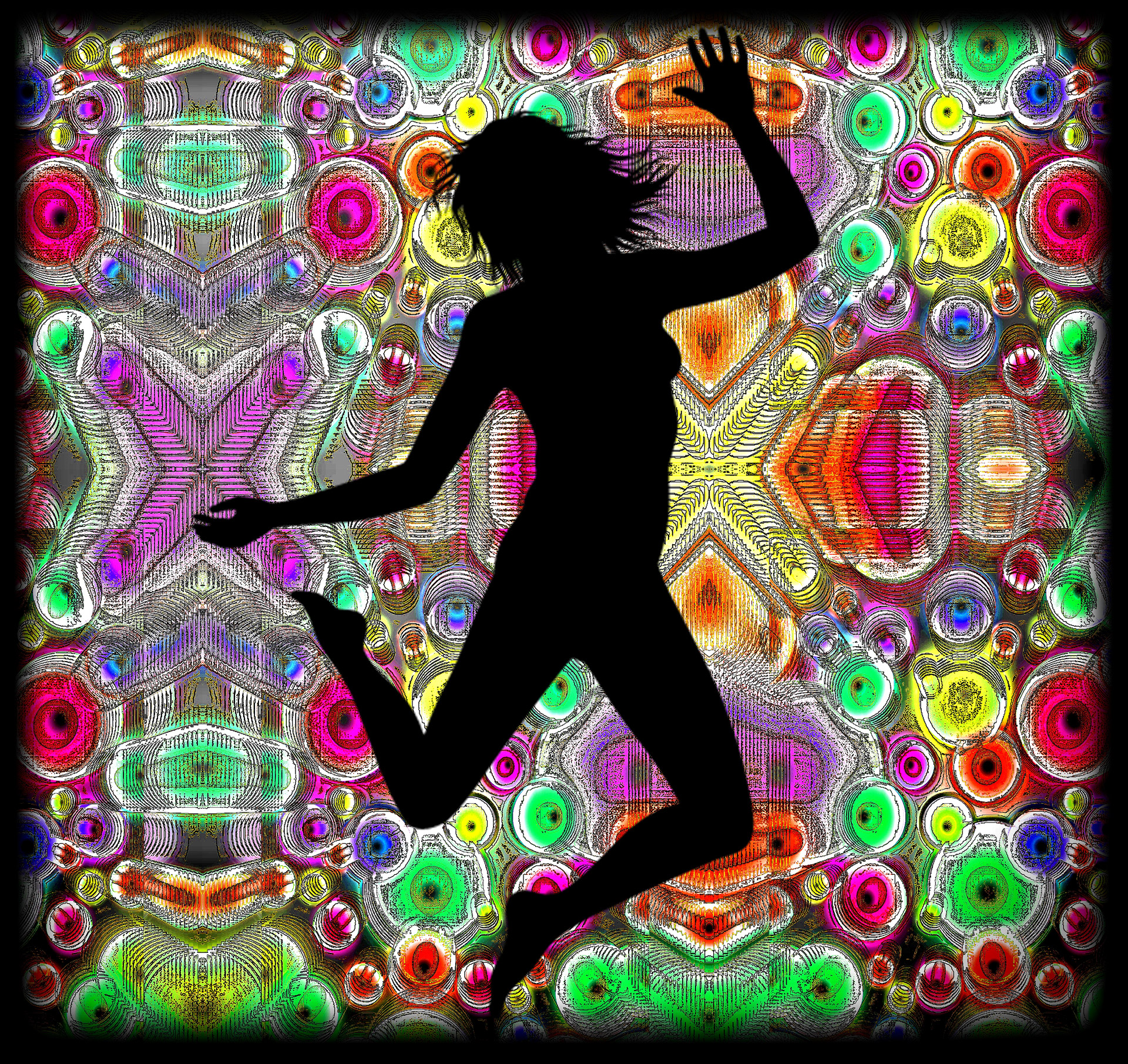 background dancing people free photo