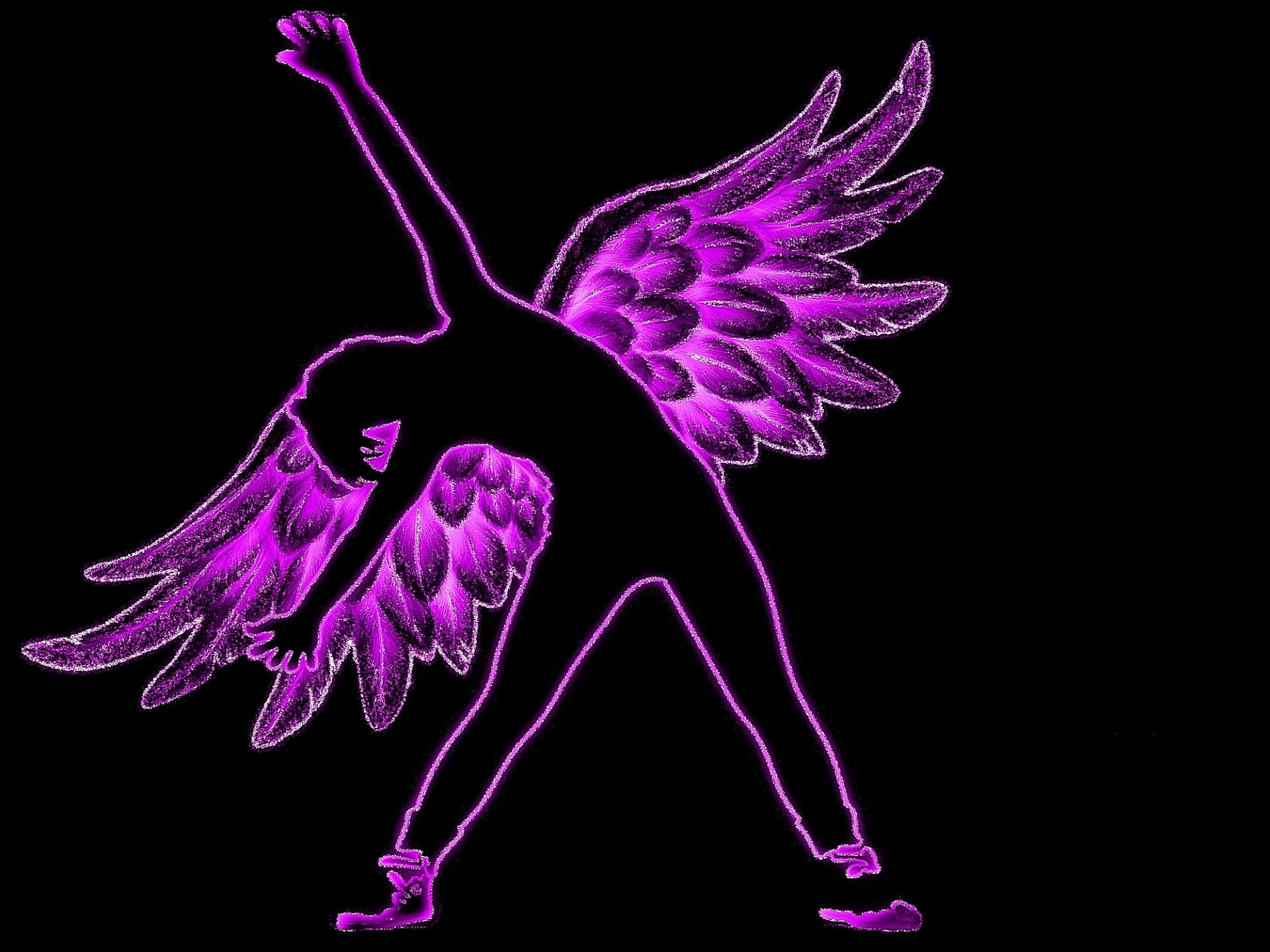 background angel purple free photo