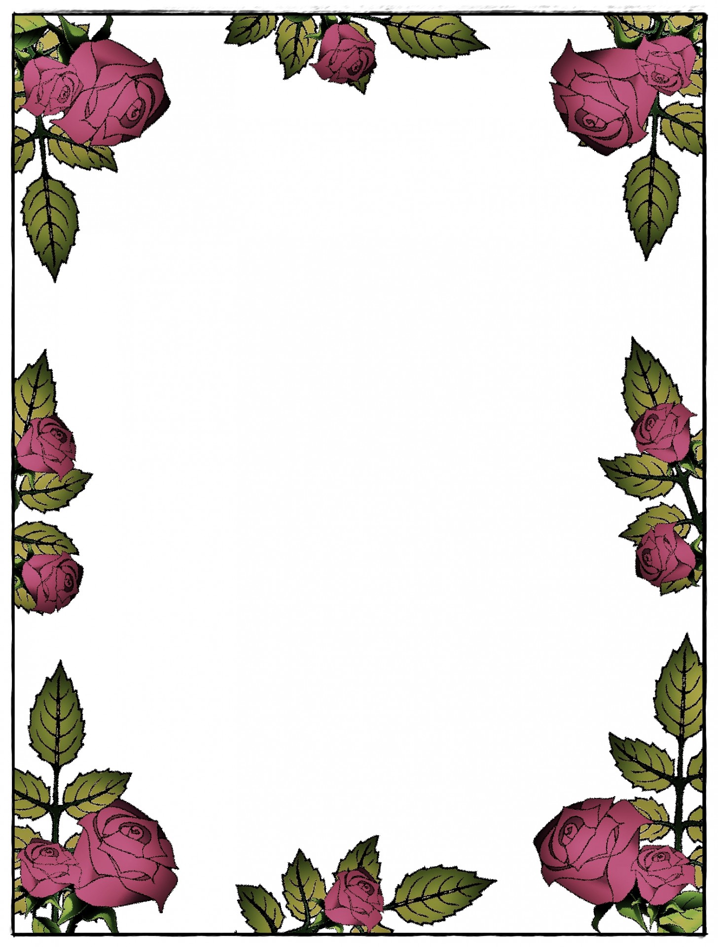 background rose stationery free photo