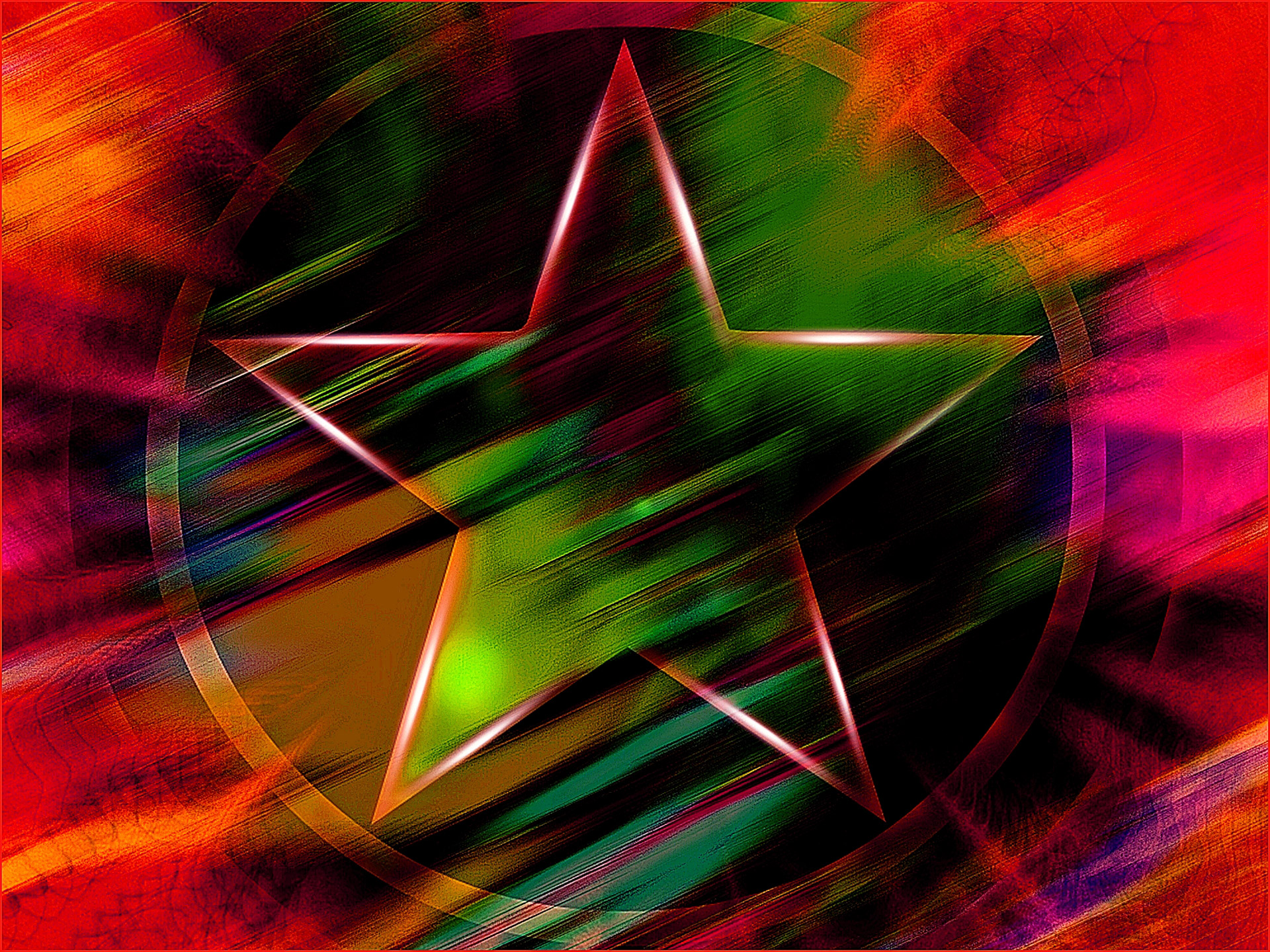 background star colored free photo