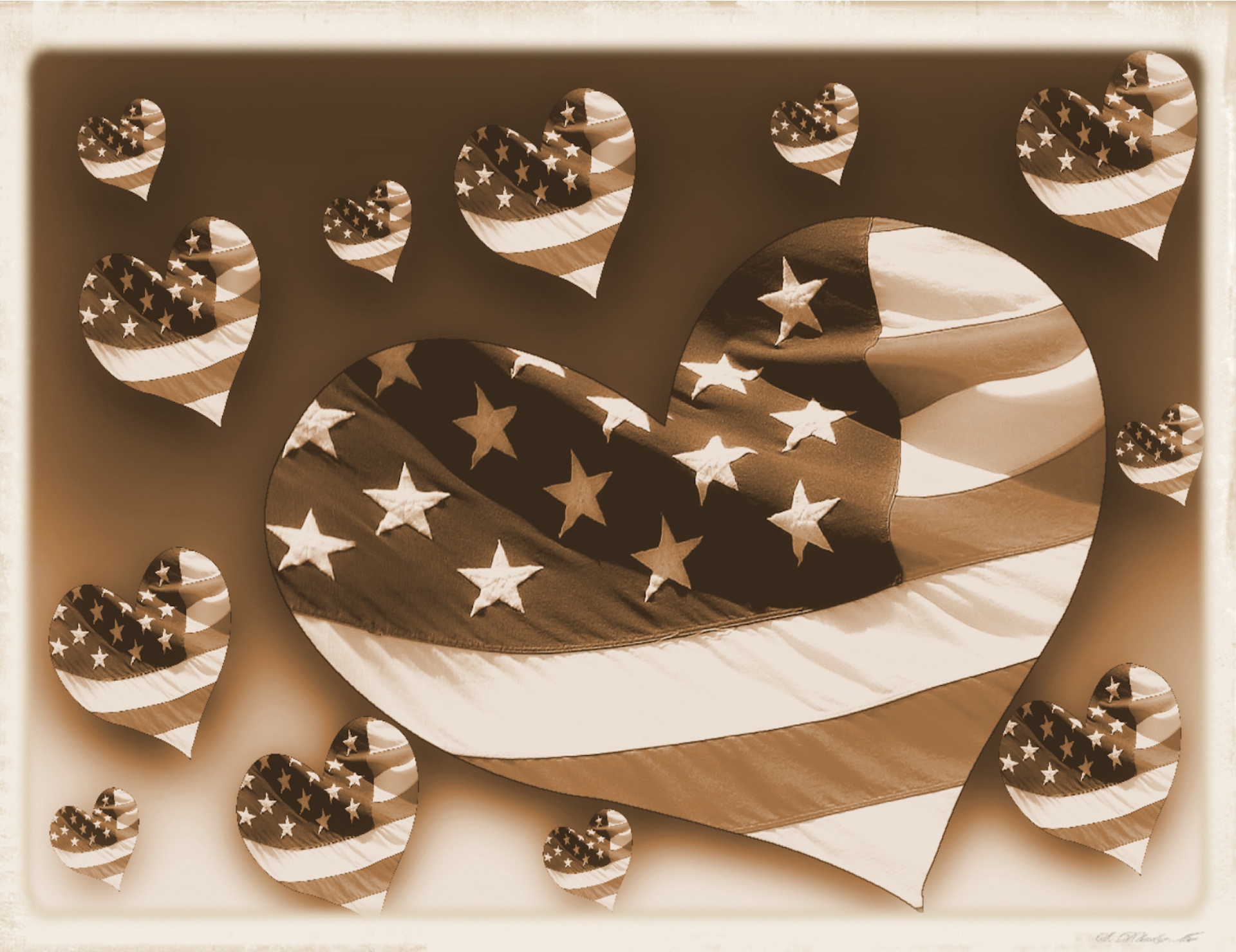 usa flag banner free photo