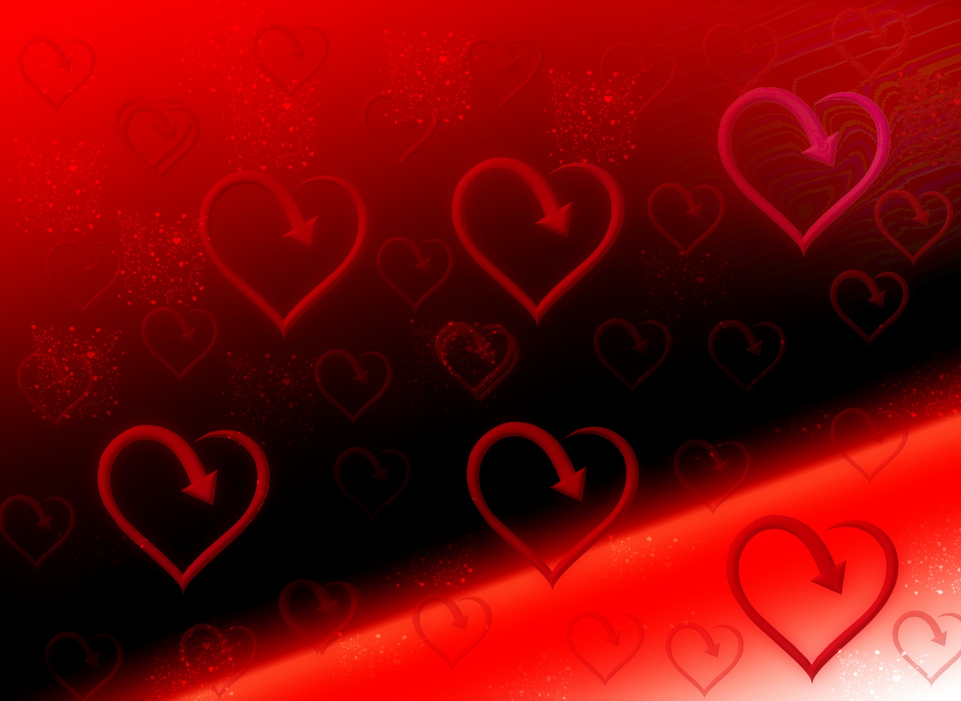 hearts red background free photo