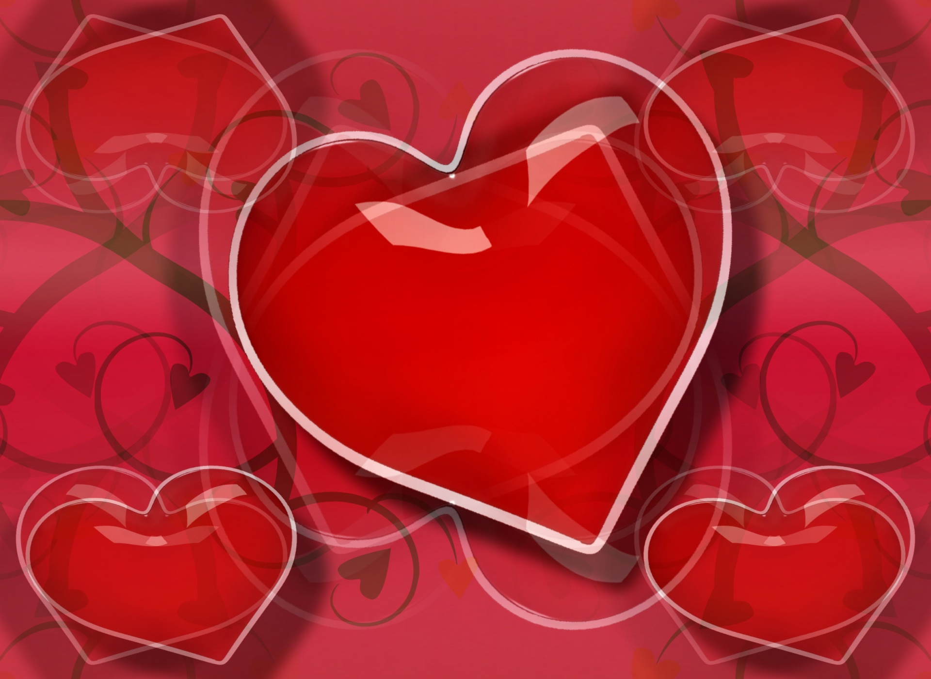 heart red background free photo