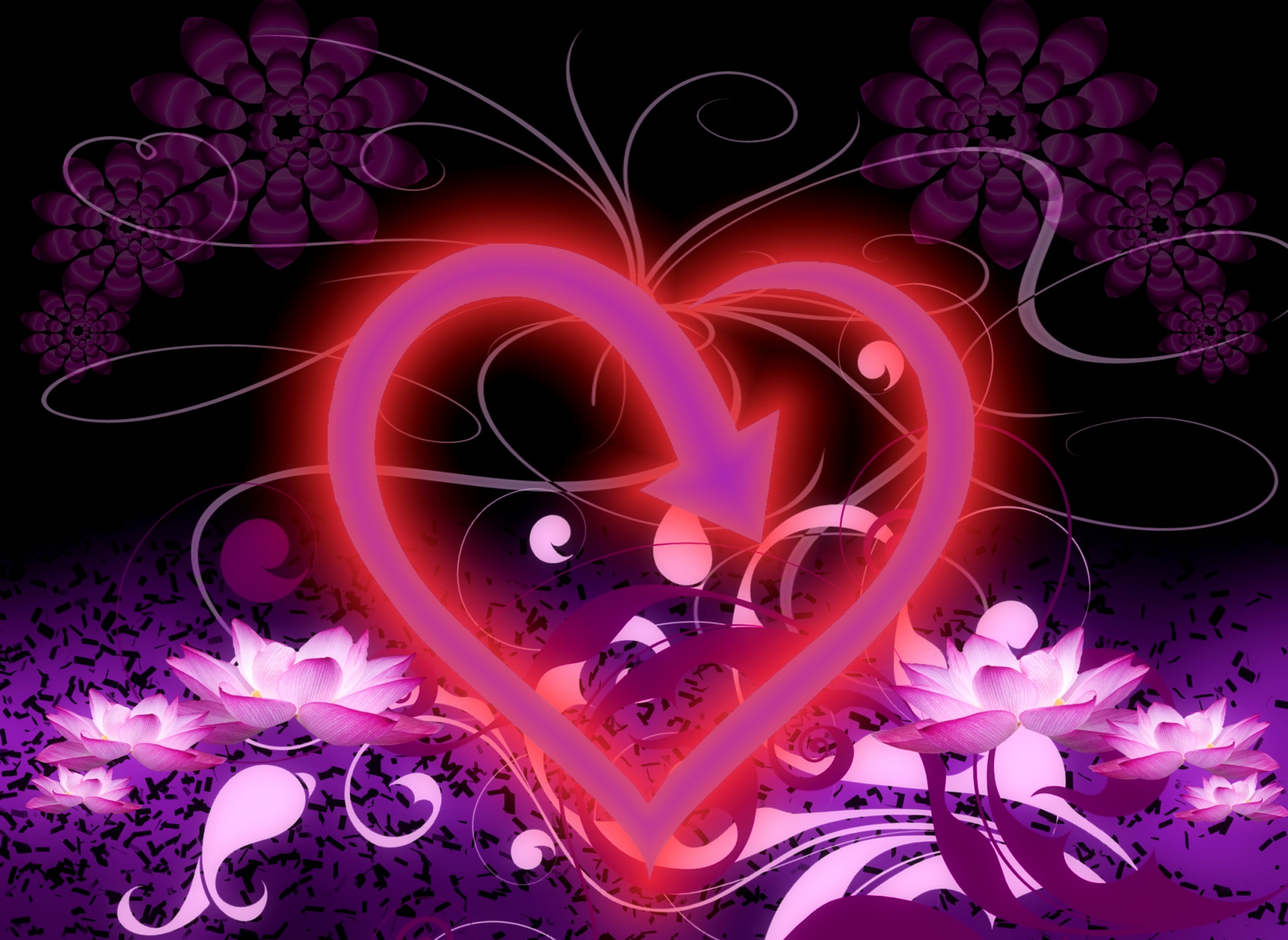 heart abstract background free photo