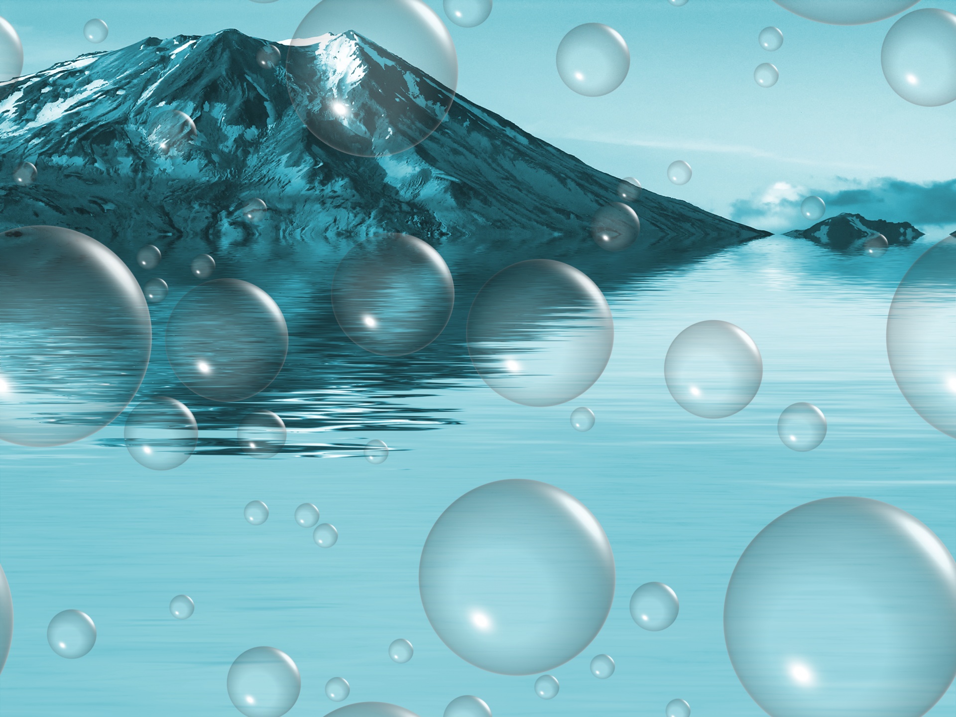 mountain water bubbles free photo