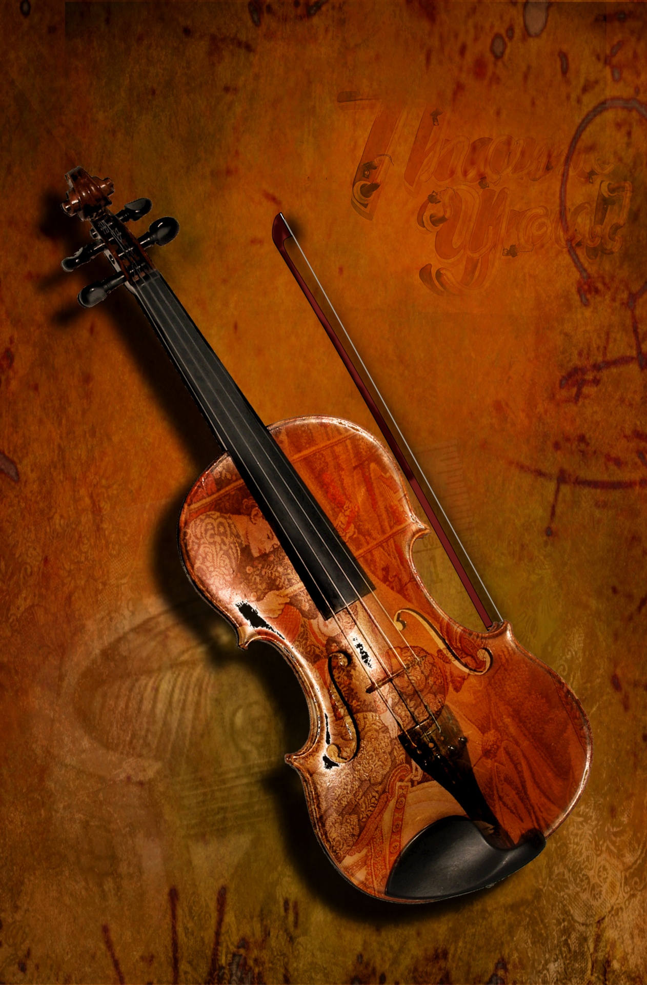 fiddle music background free photo