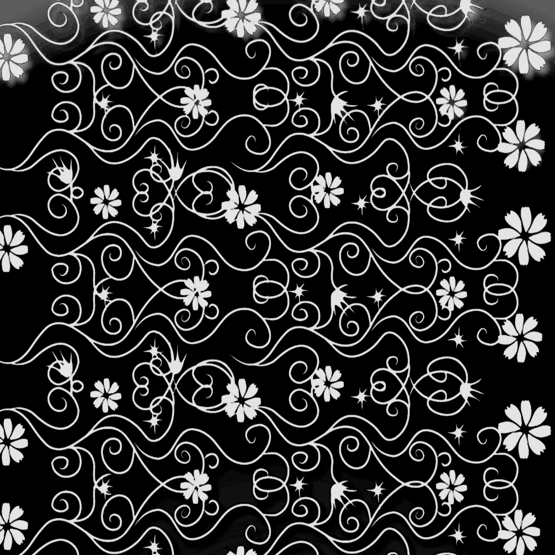 black white ornaments free photo