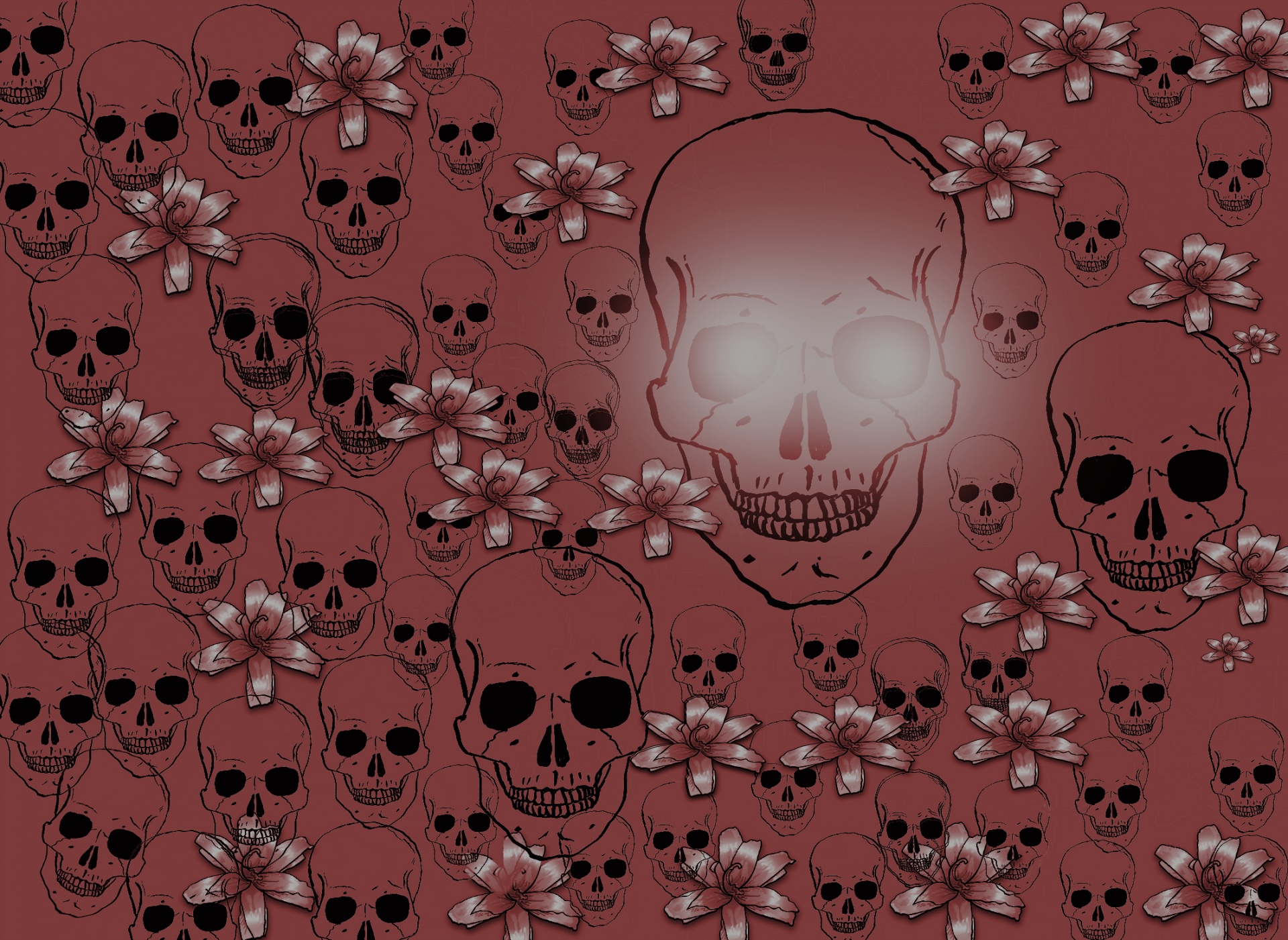 skull banner header free photo