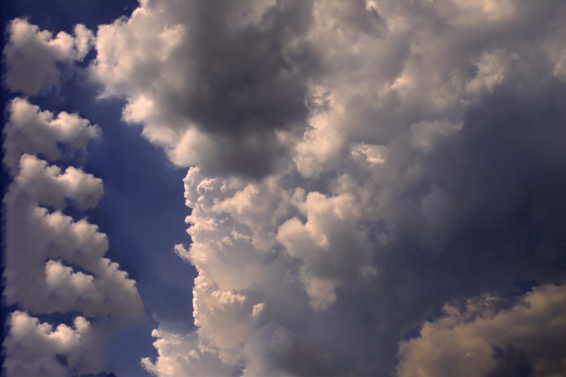 clouds blue form free photo