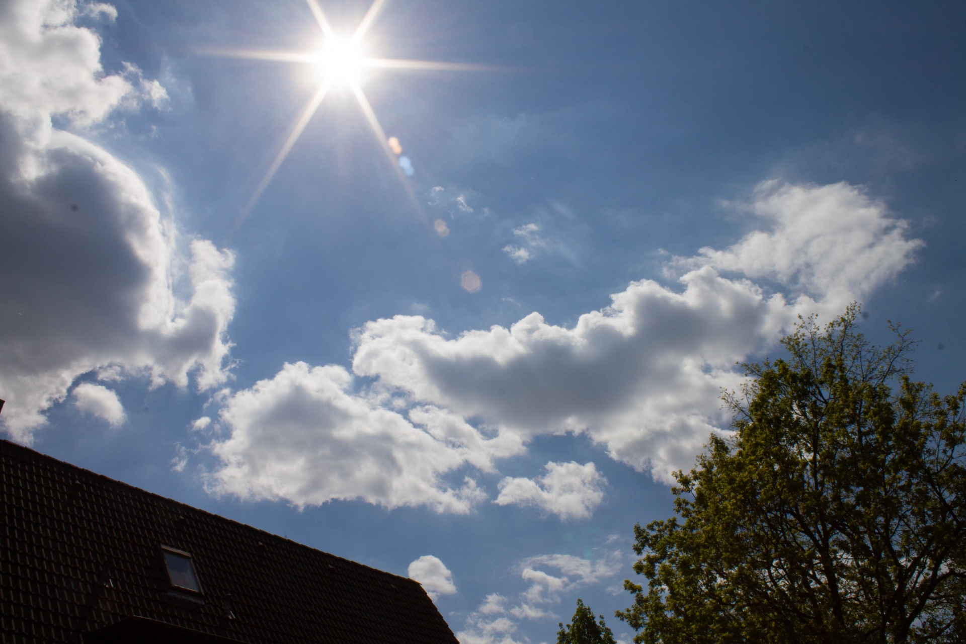 sun sky clouds free photo