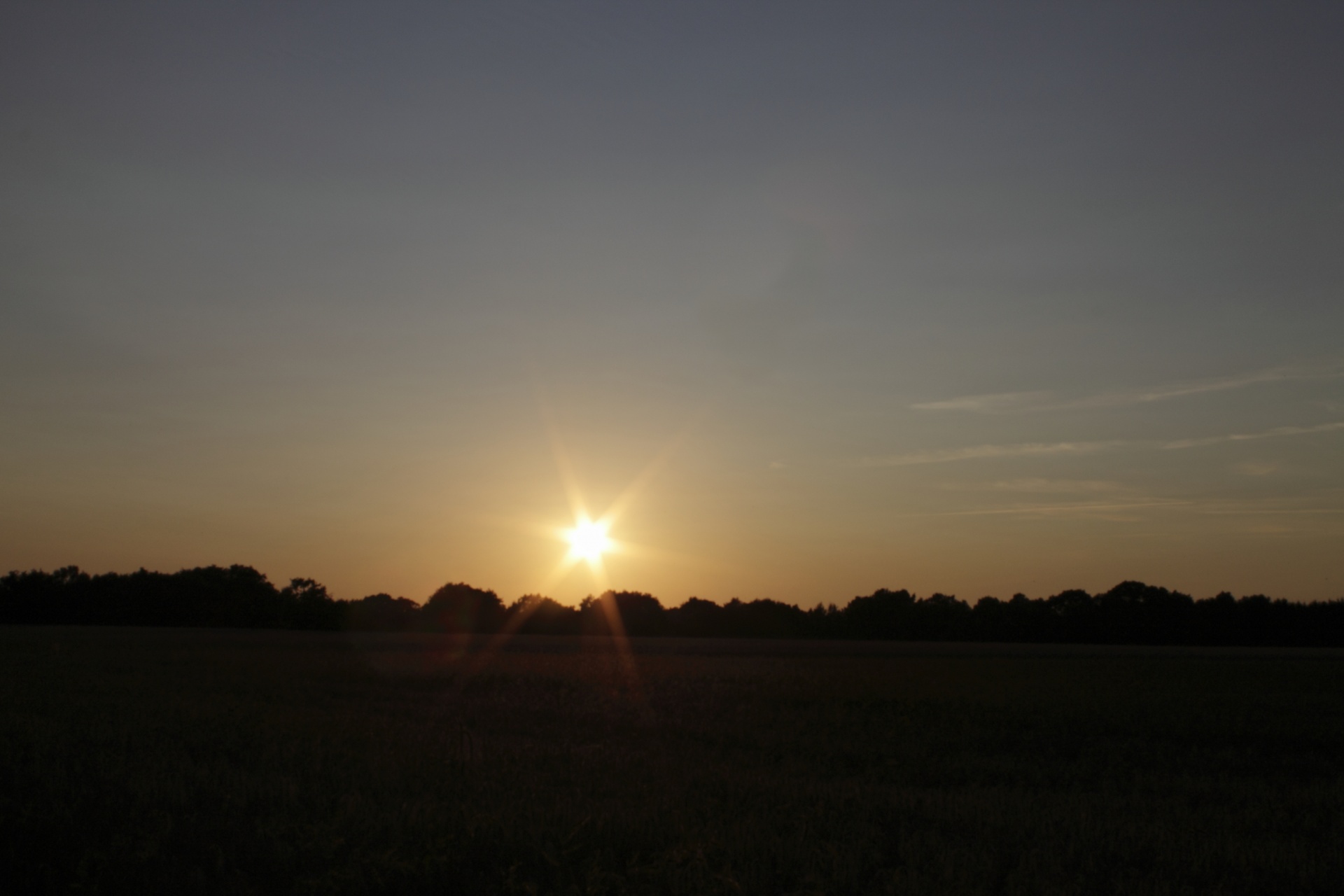 sunset clouds sky free photo