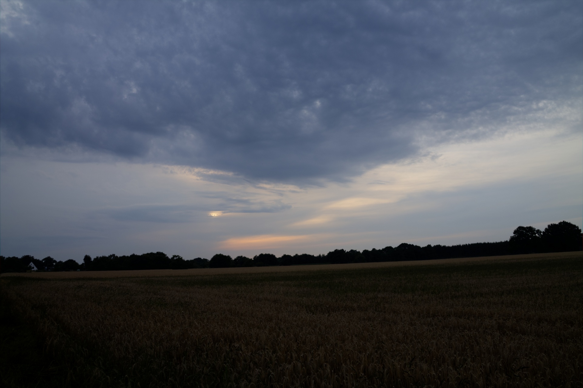 sunset clouds sky free photo