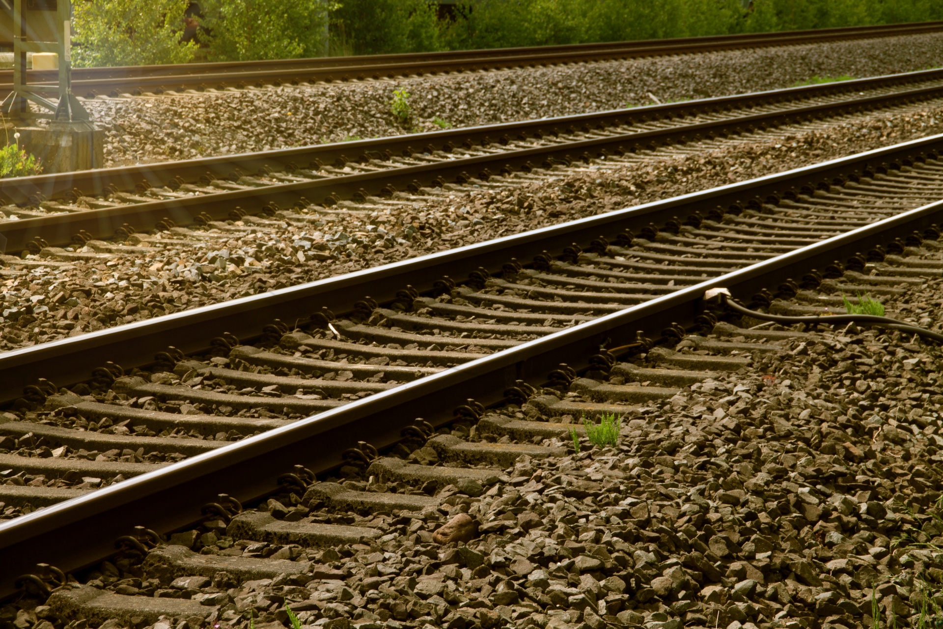 railroad tracks rails free photo